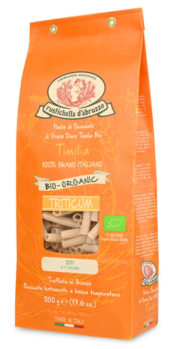 Bag of Organic Timilia Ziti Pasta by Rustichella d'Abruzzo