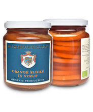 Organic Orange Slices from Marchesi di San Giuliano – Front and Back of Jar